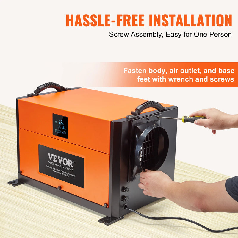SucceBuy  Commercial Dehumidifier with Drain Hose for Crawl Spaces Basements Warehouse & Job Sites Large Capacity Dehumidifier