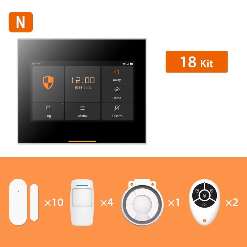 Staniot 433MHz Wireless Wifi 4G Smart Home Security Alarm System Kits For Garage and Residential Support Tuya and Samrtlife APP