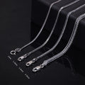 Real Pure 925 Sterling Silver Necklace Chain Women And Men Vintage Foxtail 1.6mm Retro Solid Thai Silver Italy Fine Jewelry