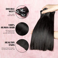 V Beauty Straight Human Hair Bundles Raw Human Hair Extensions Double Drawn 16A Grade Vietnamese Human Hair Virgin Unprocessed