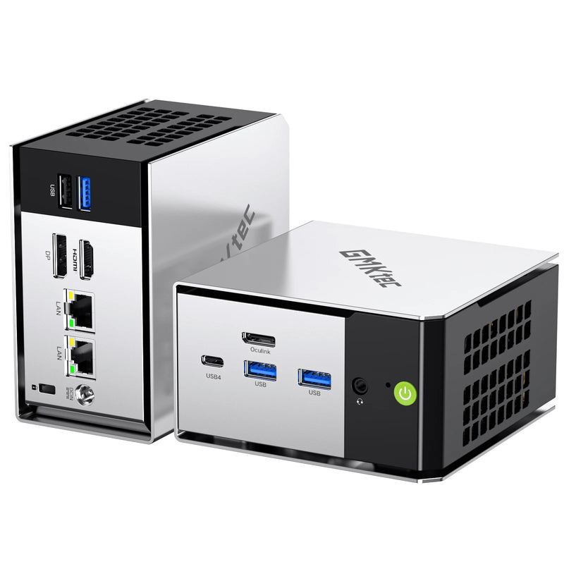 GMKtec M8 Mini PC AMD Ryzen 5 PRO 6650H 16GB RAM NO SSD NO OS Mini Desktop Computers Triple 4K Display, WiFi5.2,BT6E, USB-C, DP