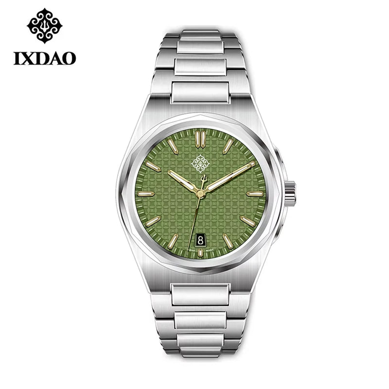 IX&DAO 2026 New 37mm Warrior Men's Automatic Mechanical Watch PT5000 Movement Sapphire Stainless Steel Waterproof 10Bar BGW9