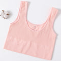 Women's Ribbed Bra Seamless Tank Top Comfort Sports Bralette Wireless Activewear Underwear Stretchy Vest Lingerie Intimates M-XL