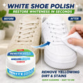 White Shoe Cleaning Cream, Quick Dry Sneaker Care Polish for White Shoes, Sports Shoes and Mesh Uppers