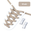 Magnetic Lock Shoelaces Without ties 8mm Wide Flat Elastic Laces Sneakers Tennis No Tie Shoe laces Easy Use Shoes Accessories