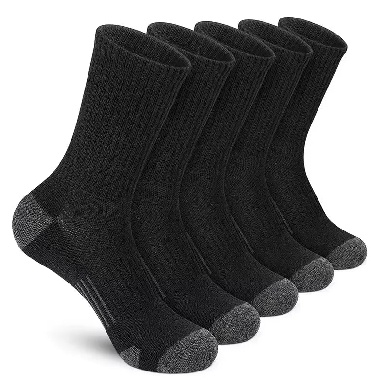 5 Pairs Men's Athletic Socks Sport Running Calf | SAMAG