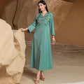 Dubai Abayas for Women Party Dress Jalabiya Embroidery Ramadan Eid Muslim Vestidos Morocco Arab Long Islam Kaftan Party Islamic