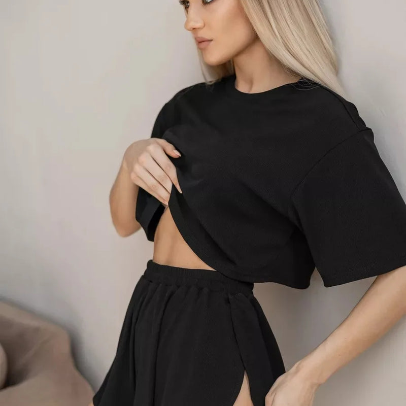 Set Sexy Pajama Suit for Women With Pants Sleepwear | SAMAG