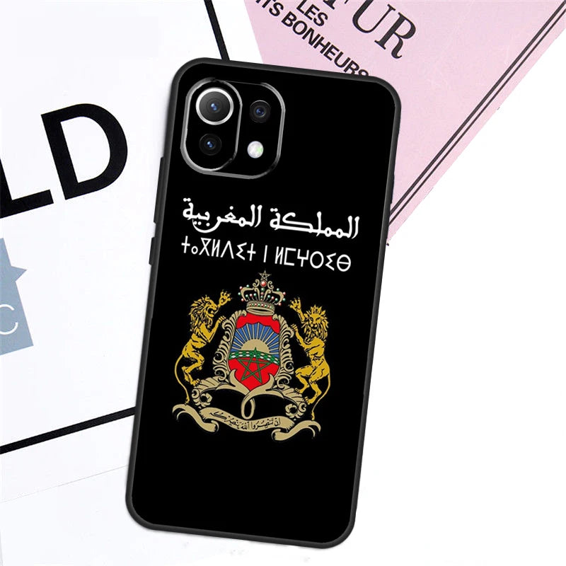 Morocco Flag Passport Case For Xiaomi 13T Pro 14 11T 12T 12 13 Lite POCO F5 X3 X4 X5 X6 Pro F3 M5s M6 Pro Cover