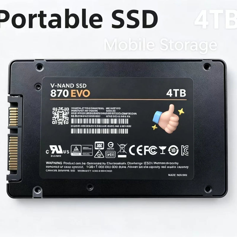 Disque SSD EVO Haute Performance 2026 - Stockage Disque à État Solide Rapide Et Durable Pour Ordinateur Portable & Gaming
