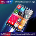 New MP3 Player Bluetooth 5.2 Music Player Built-in Speaker 2.4 Inch Screen Sport Walkman Video Player Support FM E-book Recorder