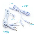 10Pcs 2mm Plug Non-woven Fabric Reusable Self Adhesive Electrode Pads Conductive Gel Pad Body Digital  Massager