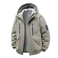 Winter Hooded Parka Coat Men Fleece Lined Windproof Quilted Coats Man Outwear Clothing Thick Warm Padded Jackets Couple Parkas