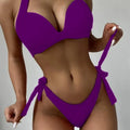Summer Fashion Solid Color Strap Bikini Anti-Wrinkle | SAMAG