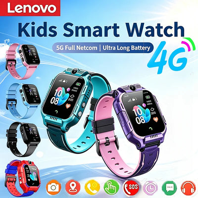 Lenovo 4G GPS Waterproof Kids Smart Watch Reloj Inteligente Niños Sim Card Call Camera Mini Electronic Gift | SAMAG