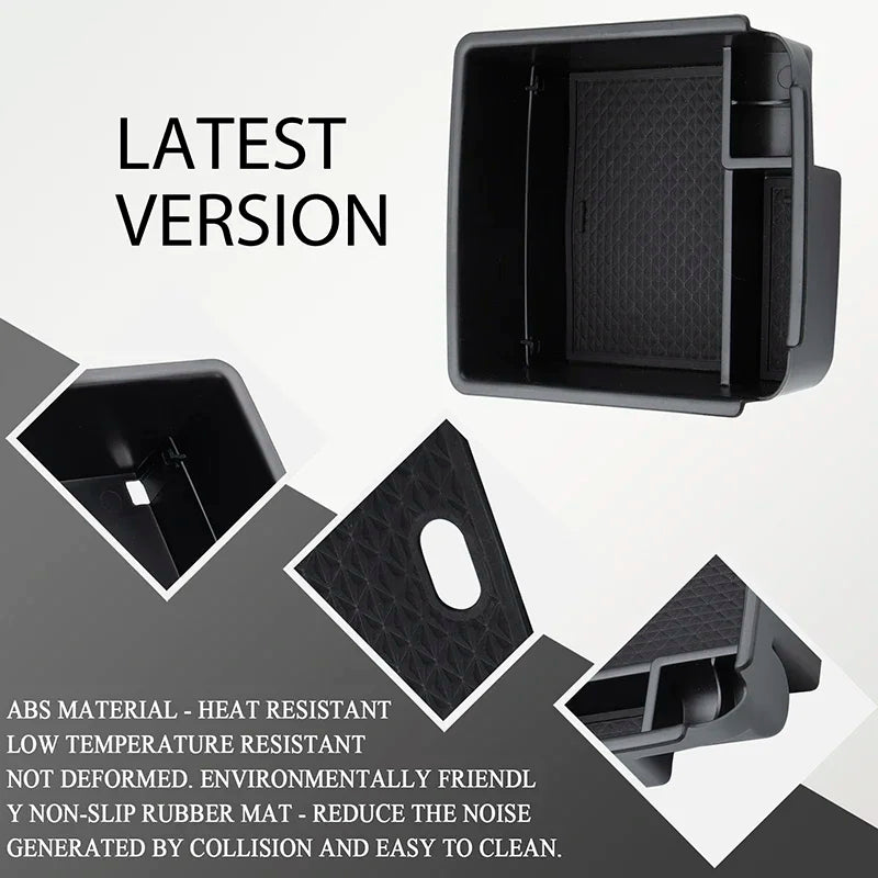 Car Center Console Organizer Tray Armrest Storage Box Fits For VW Tiguan 2 MK2 2017 2018 2019 2020 2021 2022 Car Stowing Tidying