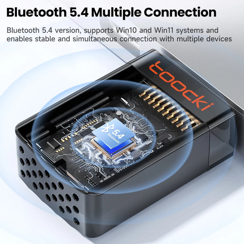 Toocki TB08 AX900 USB WiFi 6 Bluetooth 5.4 Adapter 2 in 1 Dual Band 2.4G/5GHz High - Speed Drive Free Mini - Visuel 3 | SAMAG