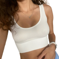 Women's Ribbed Bra Seamless Tank Top Comfort Sports Bralette Wireless Activewear Underwear Stretchy Vest Lingerie Intimates M-XL