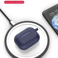 For AirPods Pro Protective Case Silicone New Solid Color Apple Bluetooth Headset Soft Case Protective Cover