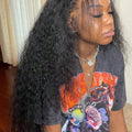 42inch 13x4 13x6 Deep Curly Lace Frontal Wig 250% Density Human Hair Pre Plucked Brazilian Human Hair Wigs For Women