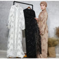 Eid Sequins Abaya Dubai Kimono Open Kaftan Muslim Dress | SAMAG