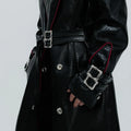 LUZHEN Fashion Luxury Elegant Niche Outline Color Contrast Design Knee-length Windbreaker Coat Men's 2025 Trench Clothes JY4965