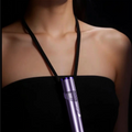 TINSOL 2026 New Lipstick Mini Handheld Fan, Portable Foldable Neck-Hanging Fan with Digital Display and Lighting Function