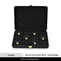 Orilv Leather Jewelry Box Set Box Light Luxury Ring Necklace Display Storage Boxs Jewelry Display Packaging Box Ladies' Gift Box