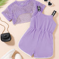 New Girls Summer 3-Piece Set: Ice-Cool Mesh T-Shirt | SAMAG