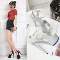 New Pole Dance Shoes Stripper High Heels Women's Sexy Show Shoes Sandals Party Club 15 CM Platform High-heeled Wedding Footwear