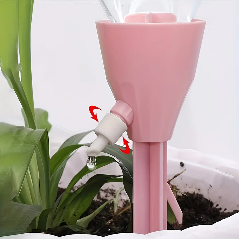 5/10Pcs Automatic Drip Irrigation System for Plants, Adjustable Self Watering Spikes, EU/US Bottle Cap Watering Kit