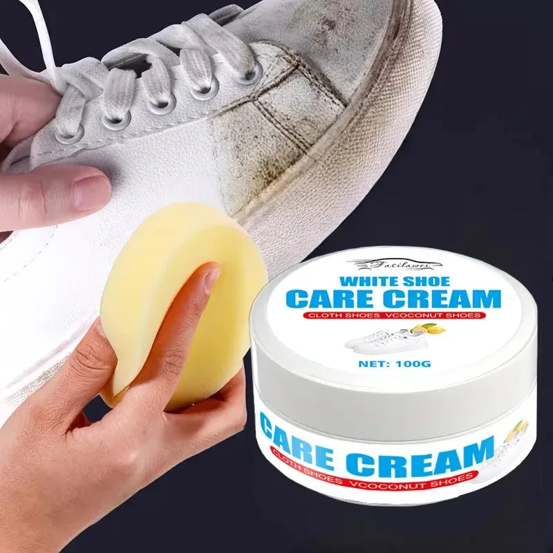 Fasilawei Functional White Shoe Polishing Paste: Solves issues, for sports/walking shoes/RV interiors, easy application
