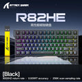 R82HE ATTACK SHARK High Performance E-sports Magnetic Switch Keyboard 8K Zero Dead Zone Adjustable RGB Lighting Web Driver Wired