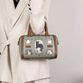 2026 new autumn and winter high-end texture handbag, niche design, fashionable rivets, Boston pillow bag, crossbody bag