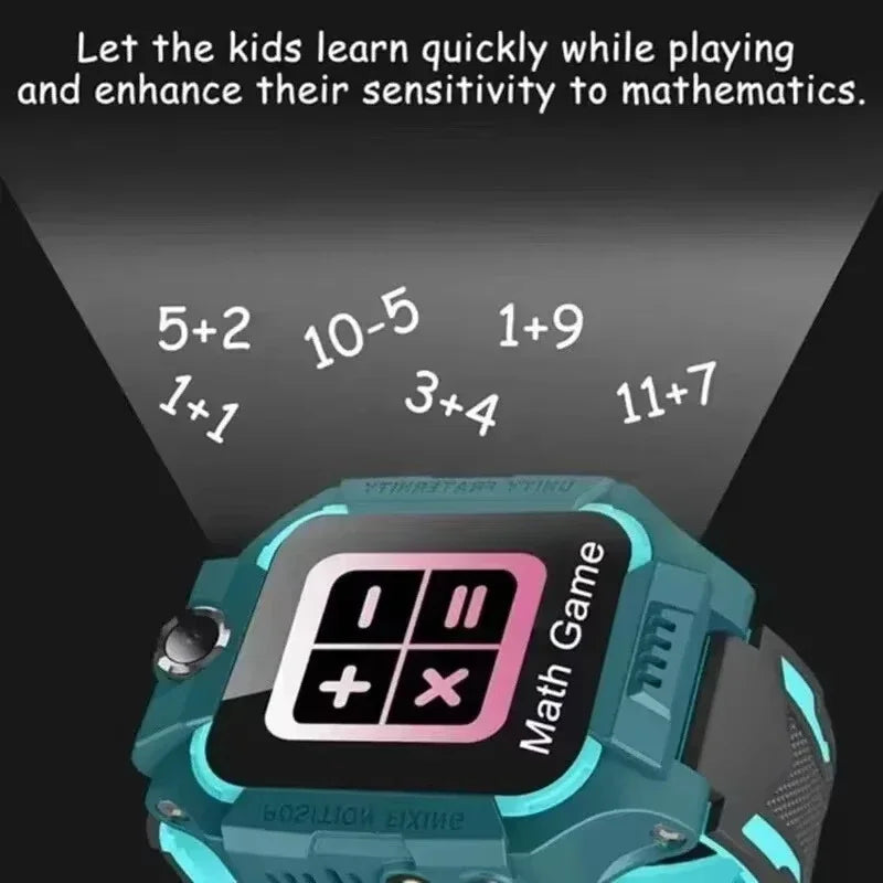 Lenovo 2026 New 5G Waterproof Kids Smart Watch SOS GPS Tracker Sim Card Call Camera Child Watch Gift for Boys Girls iOS Android