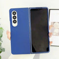Original Silky-Touch Anti-Fingerprint Plain Phone Case for Samsung Galaxy Z Fold 8 Ultra 7 6 5 4 3 2 Skin Feel Shockproof Cover