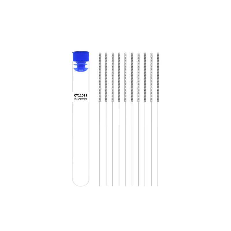 10Pcs Cleaning Needles 0.2/0.25/0.3/0.35/0.4mm Stainless Steel Cleaning Drill Tools for 3d Printer Hotend Nozzle Cleaning Parts