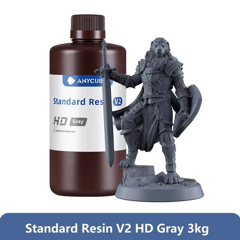 ANYCUBIC Standard Water wash resin/Tough Plant UV Resin For LCD 3D Printer 405nm Liquid Photopolymer Sensitive Resin 3D Printing