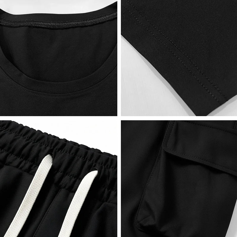2-Pack Men's New Multi-Pocket Cargo Pants and Short | SAMAG
