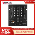 GAX-DM4 OEM  Professional 4-channel Audio Stereo Mixer with Sound Card Home KTV Stage DJ Mixing Console