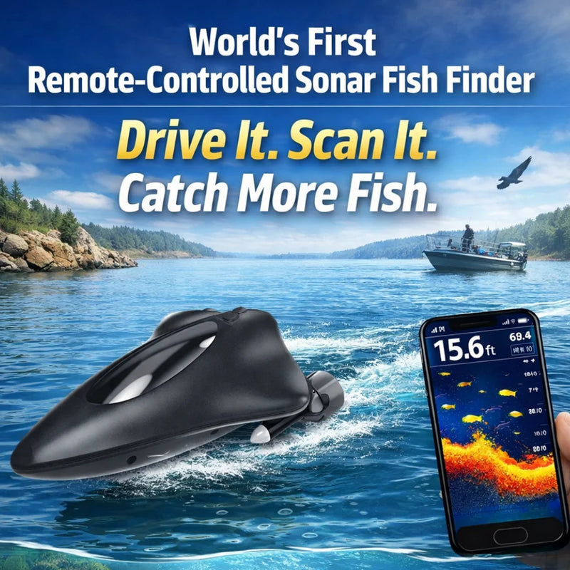 Wireless Fish Finder Boat with Sonar, Remote Control RC - View 3 | SAMAG
