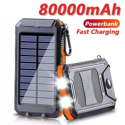 Solar Power Bank 80000mAh Portable Charging Poverbank | SAMAG