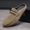 Loafer‌ Men's Lightweight Shoes Summer One Step Push Lazy Breathable Casual Half Support Slippers for Men