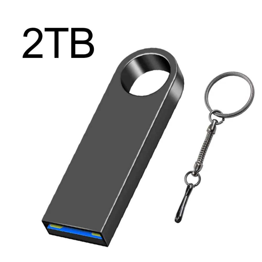 Super USB 3.0 Metal Pen Drive 1TB Cle USB Flash Drives 2TB Pendrive High Speed Portable SSD Memoria USB Stick Free Gift Shipping