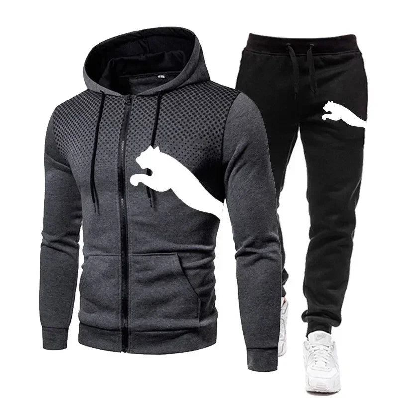 Men's Autumn and Winter Hooded Sweatshirt Set, + Pants | SAMAG