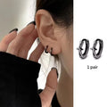 VENTFILLE 925 Sterling Silve Star Hoop Earring for Women Zircon Geometry Wide Office Versatile Jewelry Birthday Gift Dropship