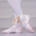 Satin Ribbon Ballet Shoes Soft Sole for Adults Kids Girls Women Yoga Belly Dance Practice Slippers Cat Claw Dance Shoes