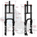 20"/26" Fat Tire Bike Air Suspension Fork, 180mm Travel - View 2 | SAMAG