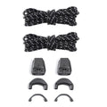 1Pair Fashion Without Ties Quick Lace Kit Round Tennis Creative Lazy Shoe Laces No Tie Shoelaces for Salomon Shoe Accessories