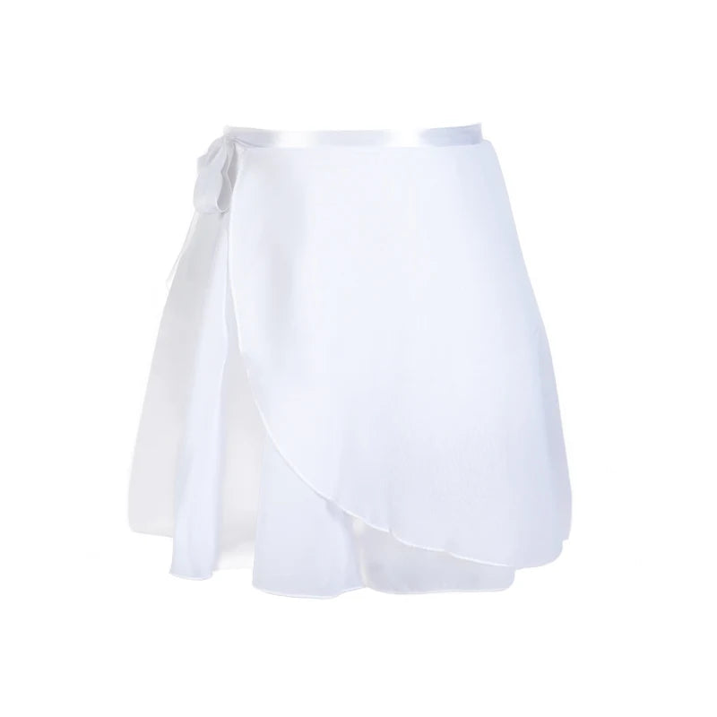 Adult Chiffon Ballet Tutu Dance Skirt Women Girls Gymnastics Wrap Skirt Training Ballet Skirts Юбка Ballet Dance Faldas